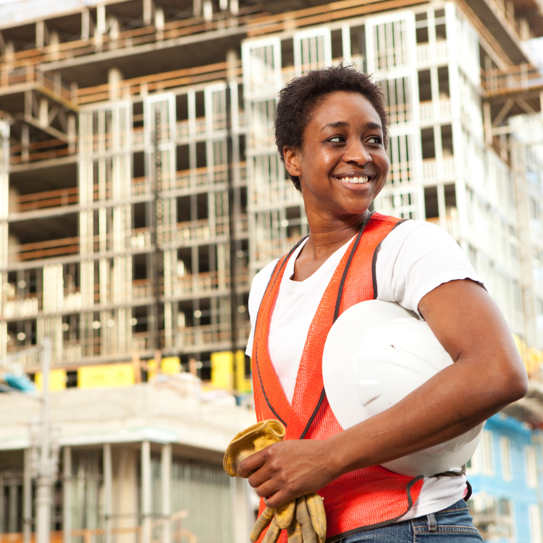 female construction worker